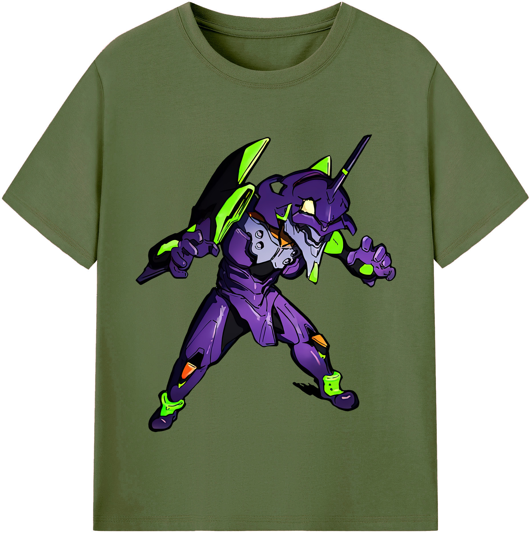 （画像用） EVA 新世紀エヴァンゲリオン 綿100％半袖Tシャツ（フロントプリント）